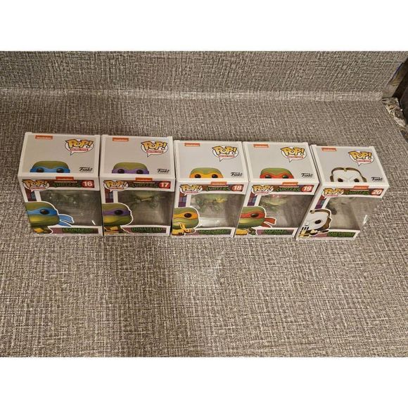 Funko POP! Retro Toys Teenage Mutant Ninja Turtles Lot Of 5!! #16-20 Complete - Picture 2 of 4